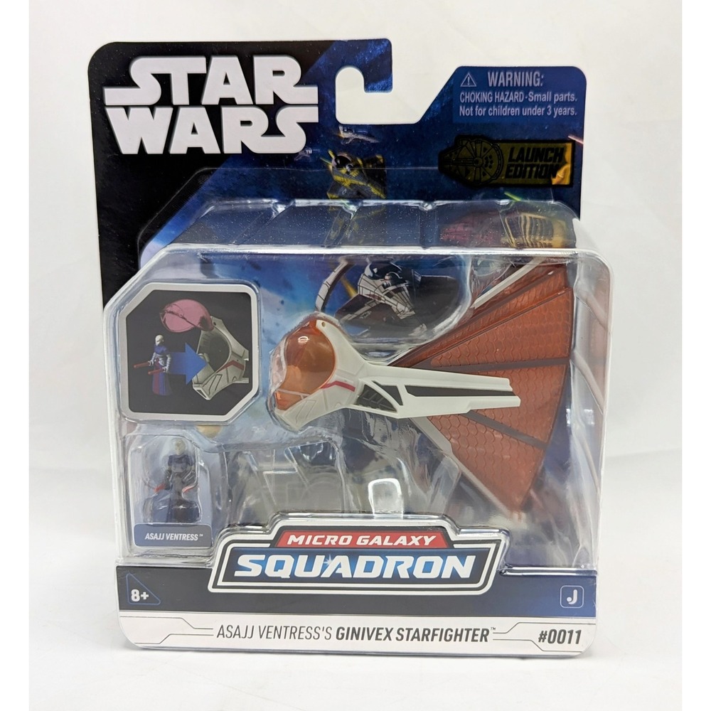 Jazwares Star Wars Micro Galaxy Squadron Ginivex Starfighter & Figure